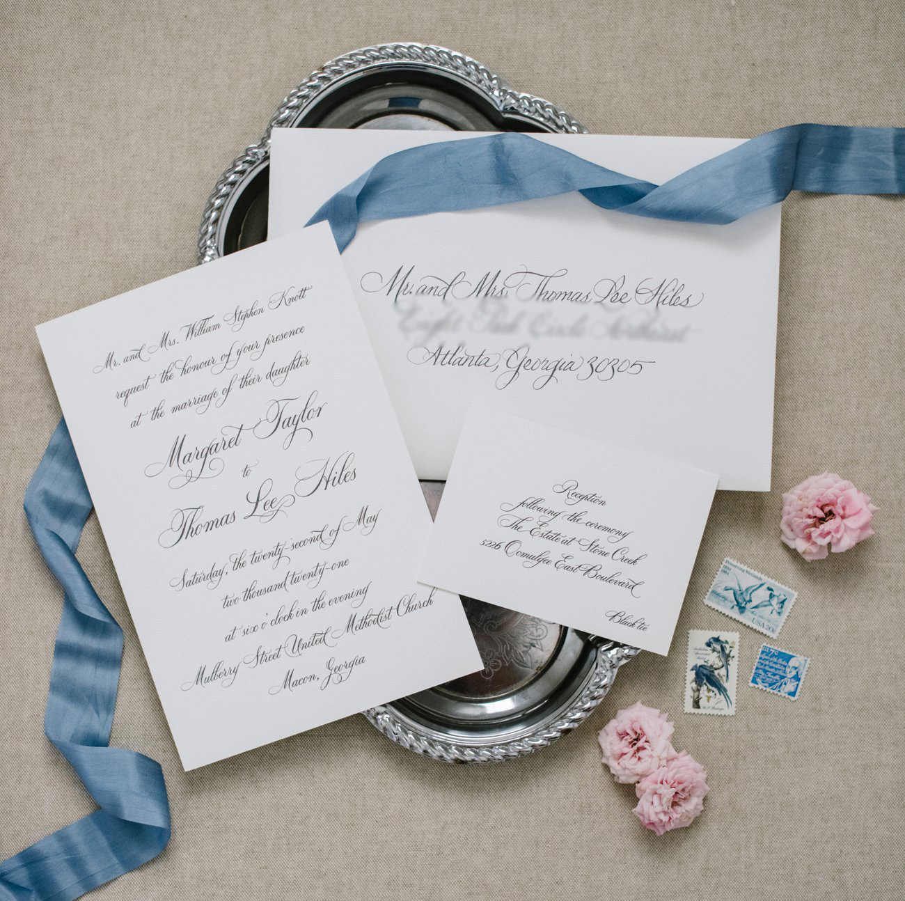 Southern wedding invitation suite