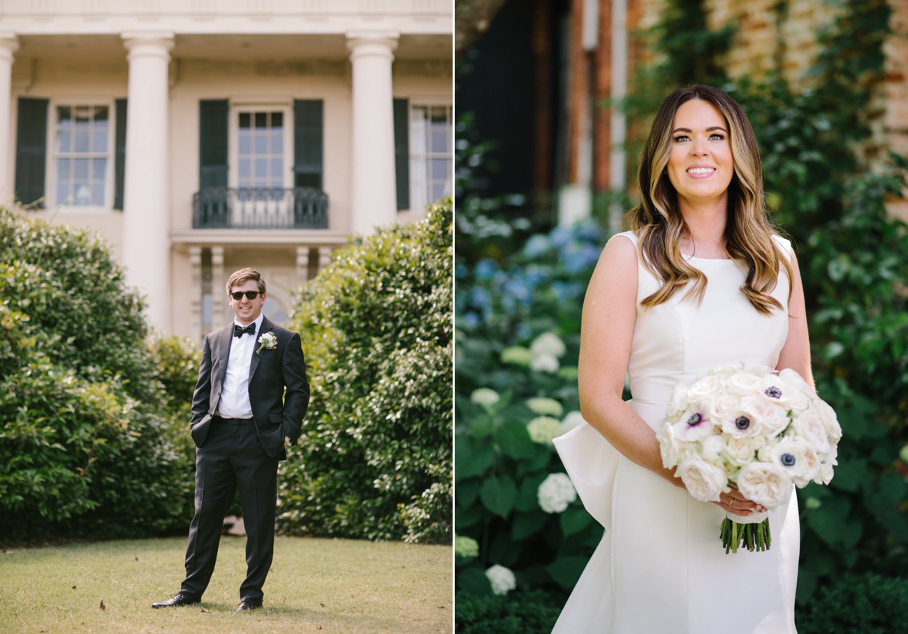 Classic southern bride and groom