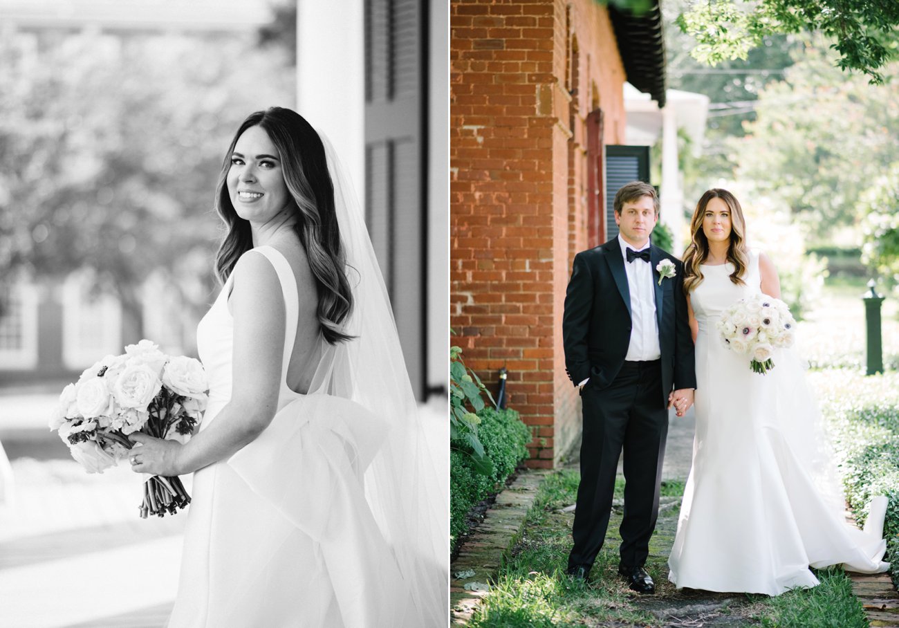 Classic southern bride and groom portraits