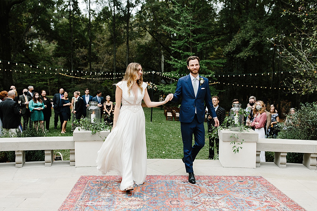 Backyard wedding details