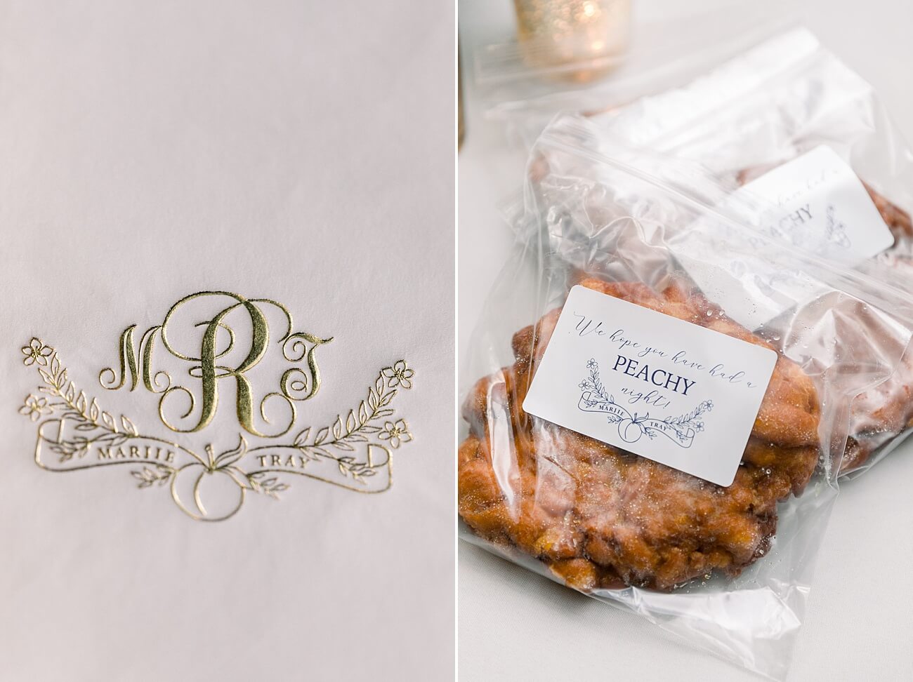 Personalized wedding favors for a Southern wedding